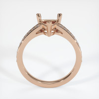 18K Rose Gold Pave Ring Setting Image