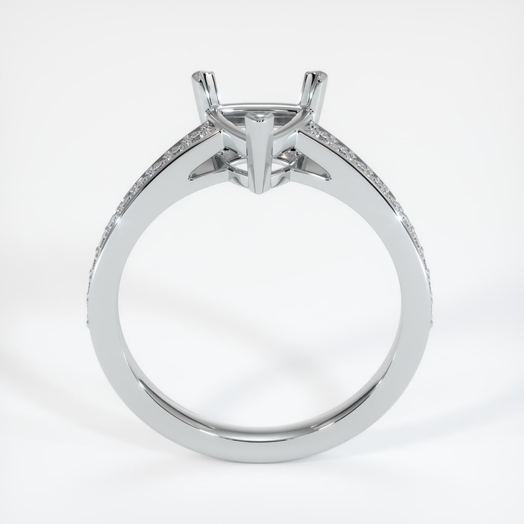 Silver Pave Ring Setting