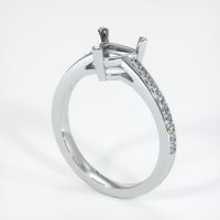 14K White Gold Pave Ring Setting Video