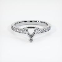 18K White Gold Pave Ring Setting Image