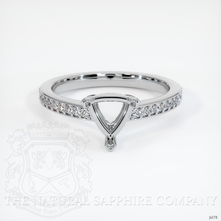 18K White Gold Pave Ring Setting
