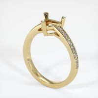 14K Yellow Gold Pave Ring Setting Video