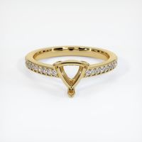 14K Yellow Gold Pave Ring Setting Image