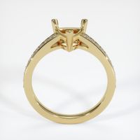 14K Yellow Gold Pave Ring Setting Image