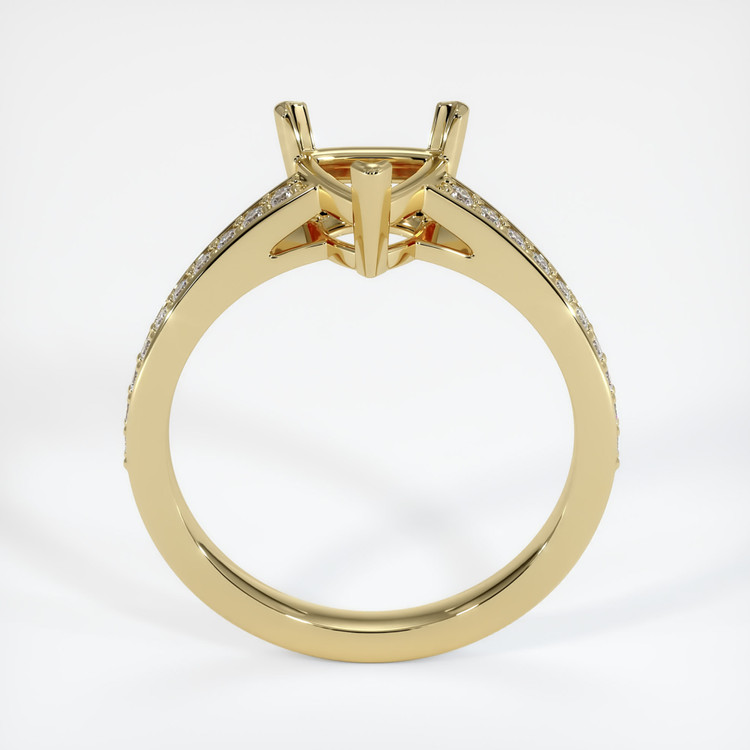 14K Yellow Gold Pave Ring Setting