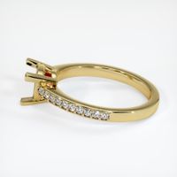 18K Yellow Gold Pave Ring Setting Image