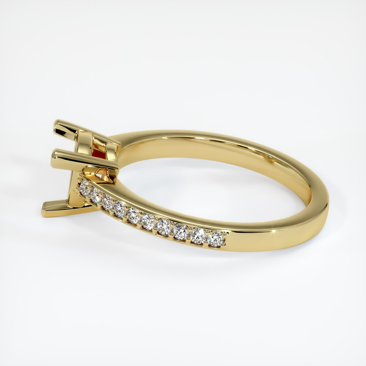 18K Yellow Gold Pave Ring Setting