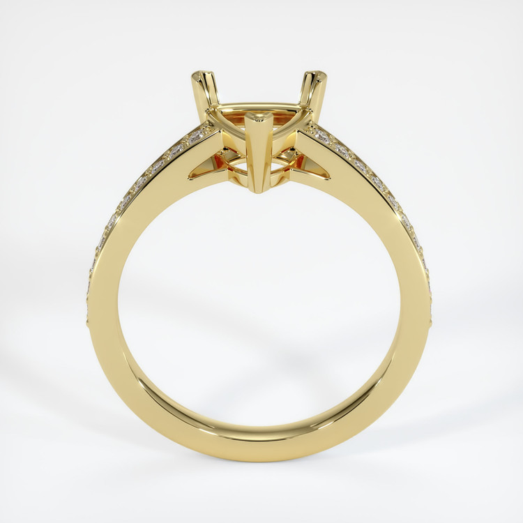18K Yellow Gold Pave Ring Setting