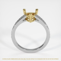 14K Yellow & White Pave Ring Setting Image