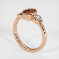 18K Rose Gold Three Stone Ring Setting Video
