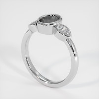 14K White Gold Three Stone Ring Setting Video
