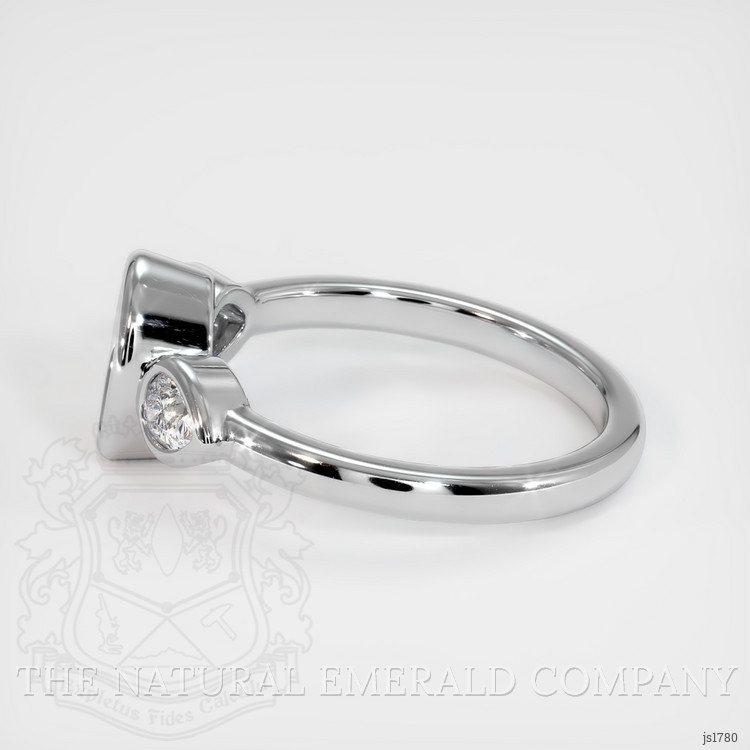 18K White Gold Three Stone Ring Setting