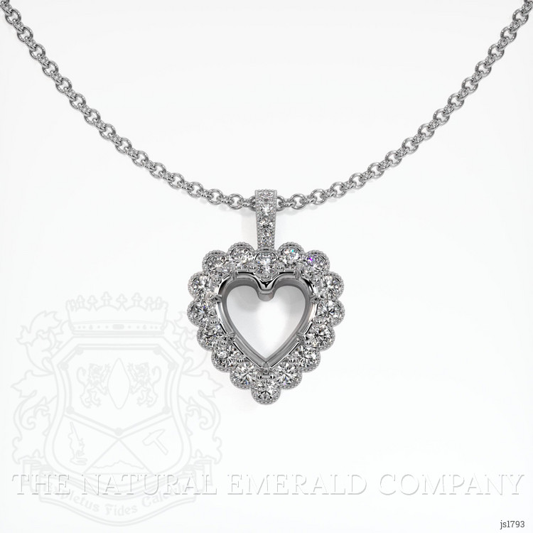 Platinum 950 Antique Style Pendant Setting