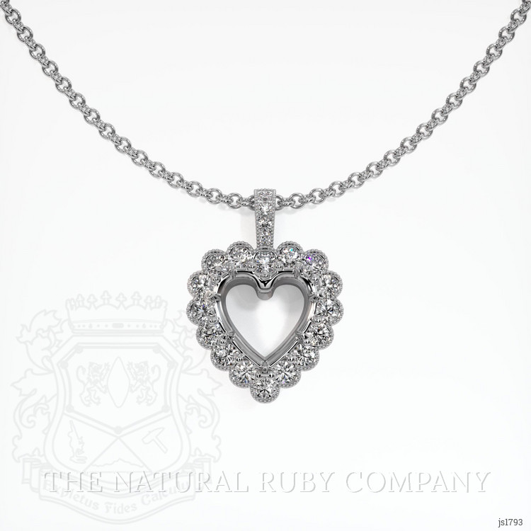 Platinum 950 Antique Style Pendant Setting