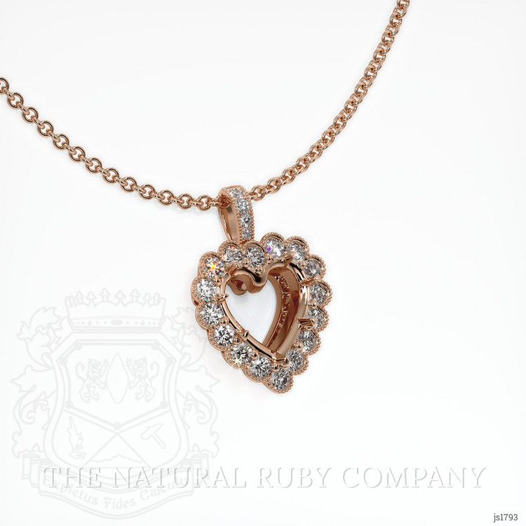14K Rose Gold Antique Style Pendant Setting