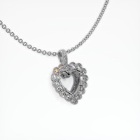 10K White Gold Antique Style Pendant Setting Image