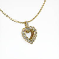 14K Yellow Gold Antique Style Pendant Setting Image