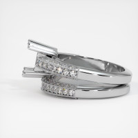 14K White Gold Pave Ring Setting Image