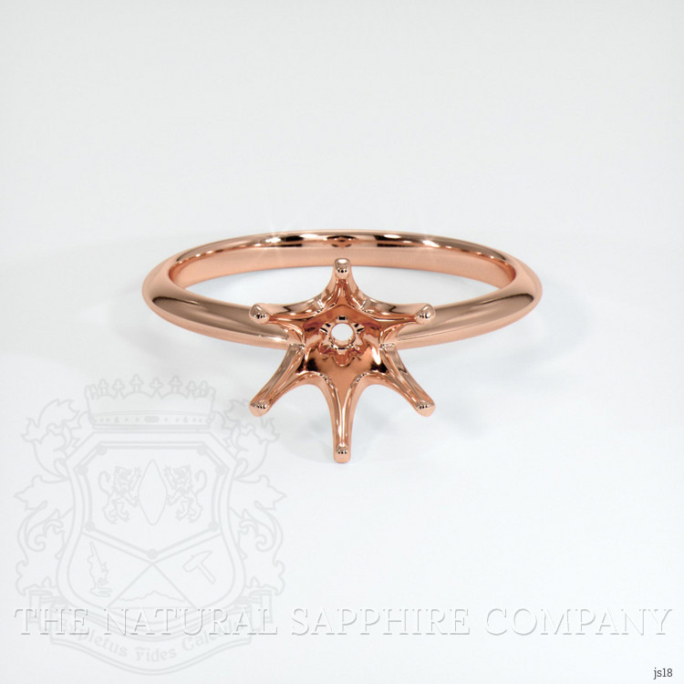 14K Rose Gold Solitaire Ring Setting