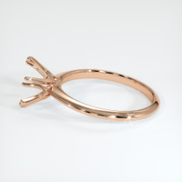 14K Rose Gold Solitaire Ring Setting Image