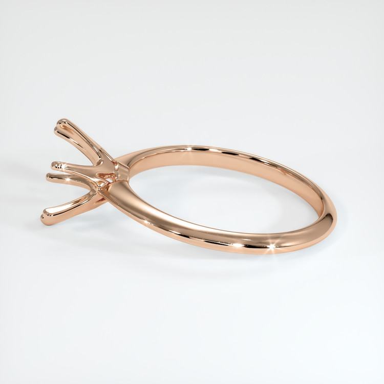 14K Rose Gold Solitaire Ring Setting