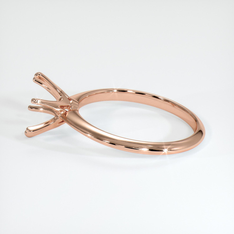 14K Rose Gold Solitaire Ring Setting