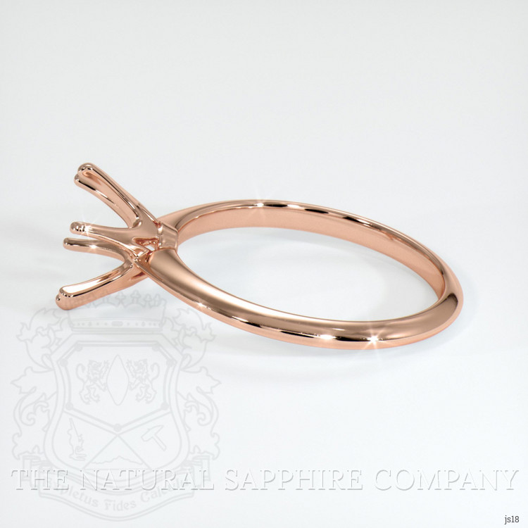 14K Rose Gold Solitaire Ring Setting