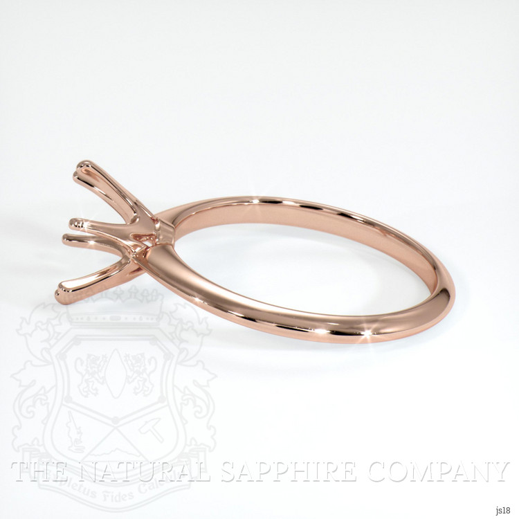 14K Rose Gold Solitaire Ring Setting