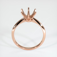 14K Rose Gold Solitaire Ring Setting Image