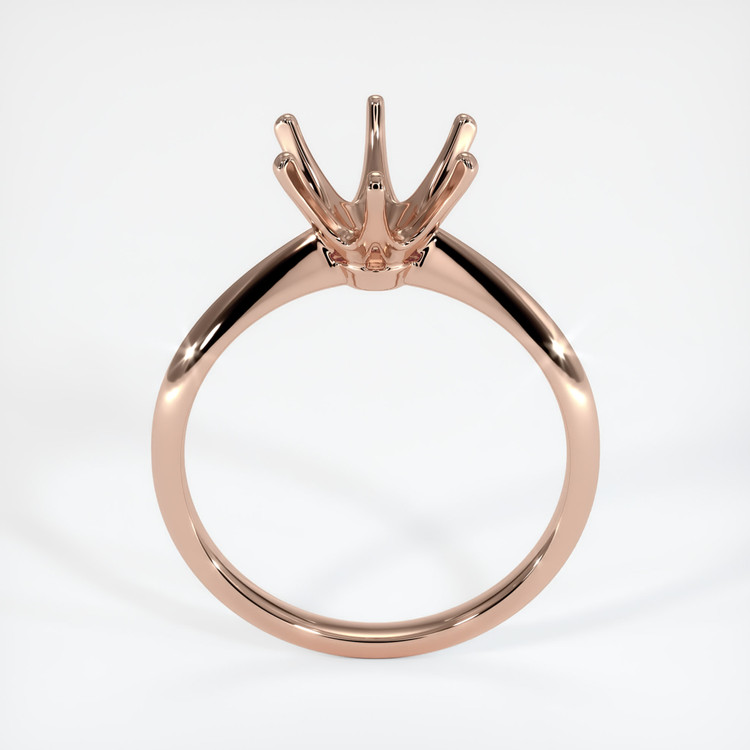 14K Rose Gold Solitaire Ring Setting