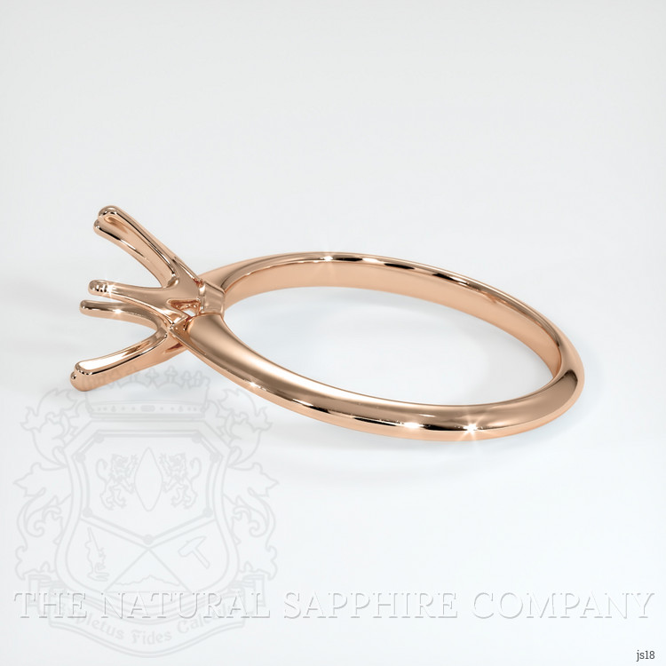 18K Rose Gold Solitaire Ring Setting