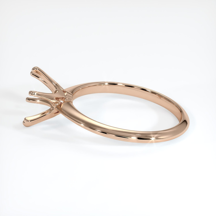 18K Rose Gold Solitaire Ring Setting