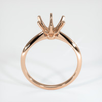 18K Rose Gold Solitaire Ring Setting Image