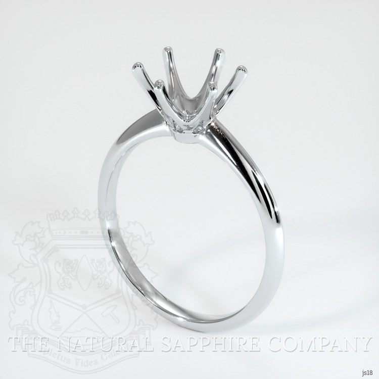 Silver Solitaire Ring Setting