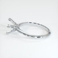 14K White Gold Solitaire Ring Setting Image