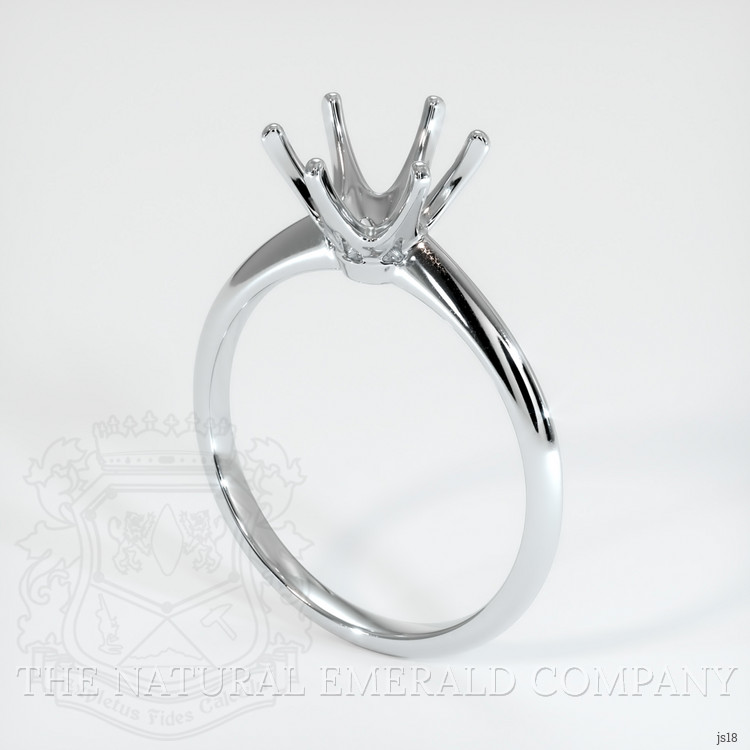  Emerald Ring 0.44 Ct., 18K White Gold