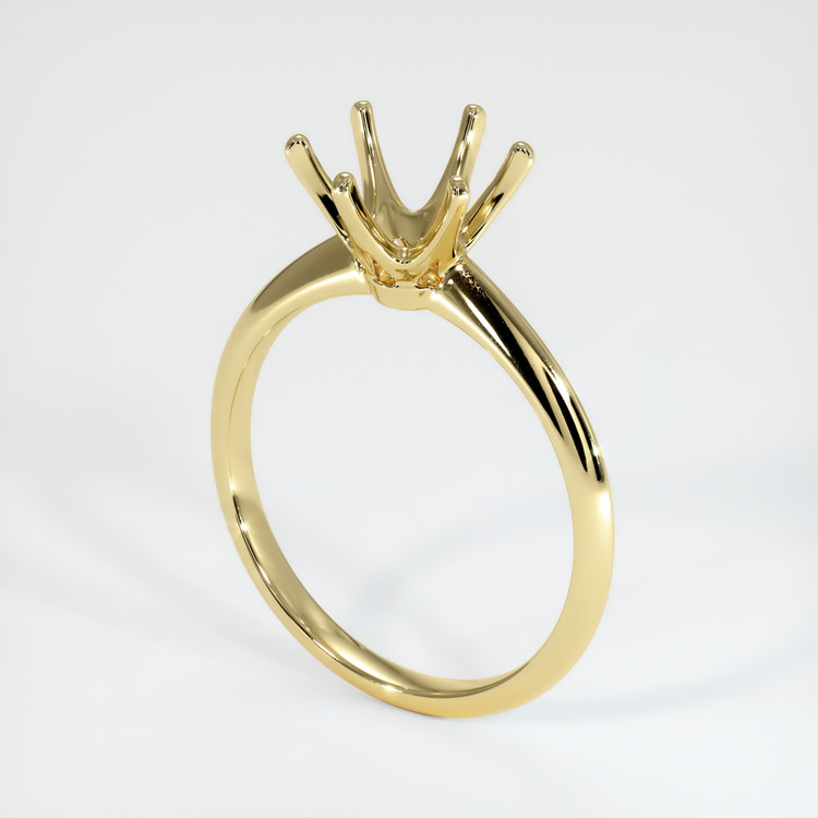 14K Yellow Gold Solitaire Ring Setting
