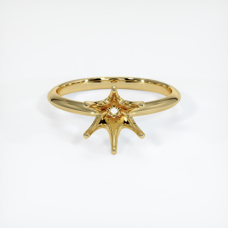 18K Yellow Gold Solitaire Ring Setting