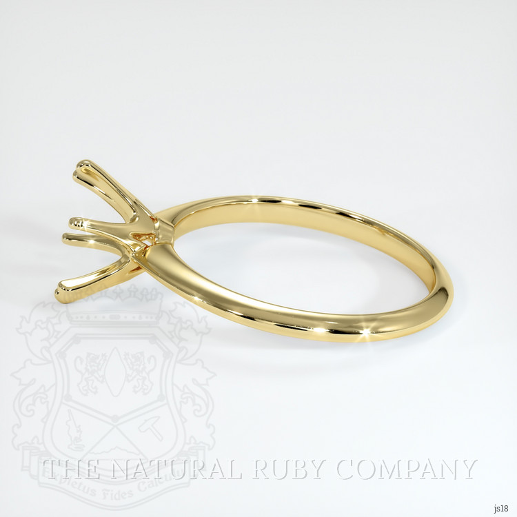 18K Yellow Gold Solitaire Ring Setting