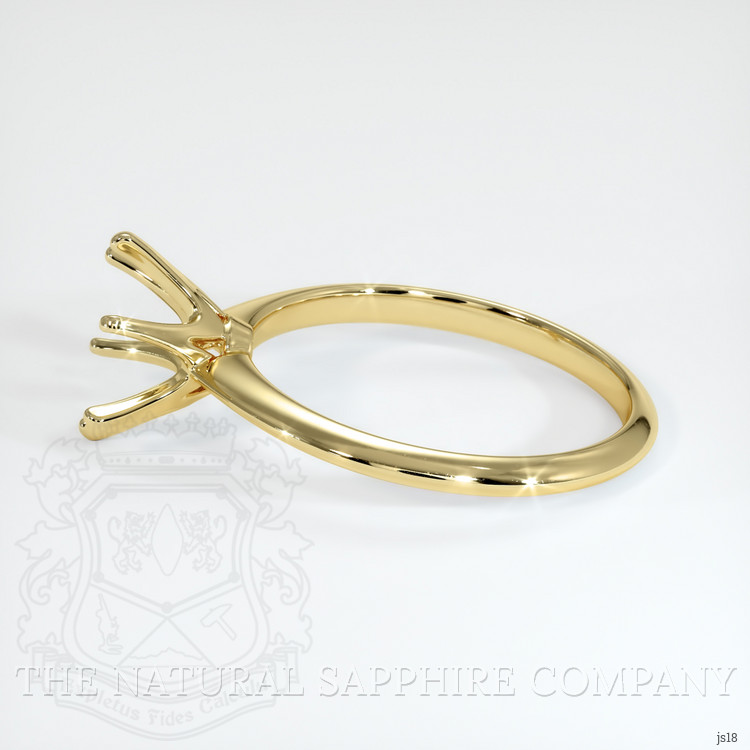 18K Yellow Gold Solitaire Ring Setting