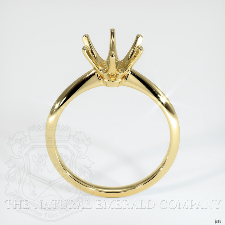 18K Yellow Gold Solitaire Ring Setting