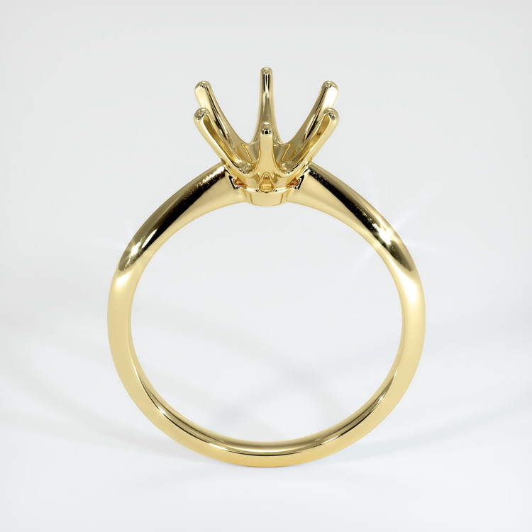18K Yellow Gold Solitaire Ring Setting