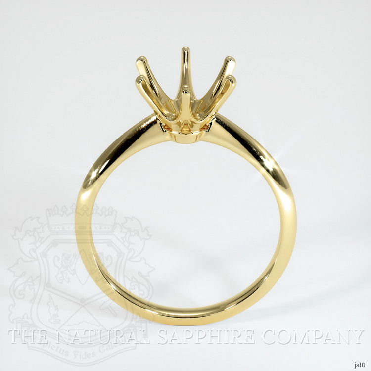 18K Yellow Gold Solitaire Ring Setting