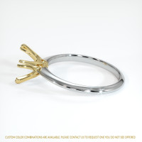 18K Yellow & White Solitaire Ring Setting Image