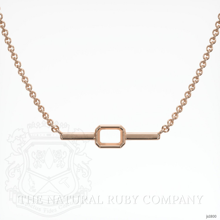 14K Rose Gold Vedic Necklace Setting