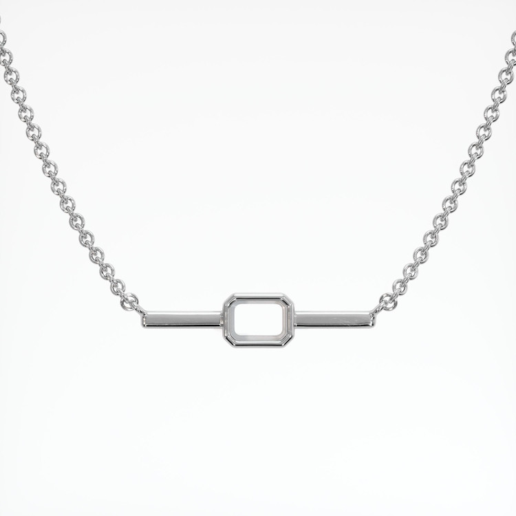 14K White Gold Vedic Necklace Setting