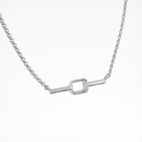 18K White Gold Vedic Necklace Setting Image