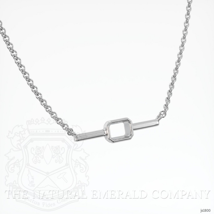 18K White Gold Vedic Necklace Setting