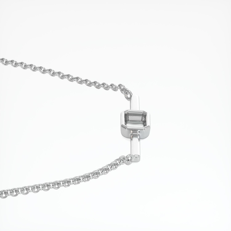 18K White Gold Vedic Necklace Setting