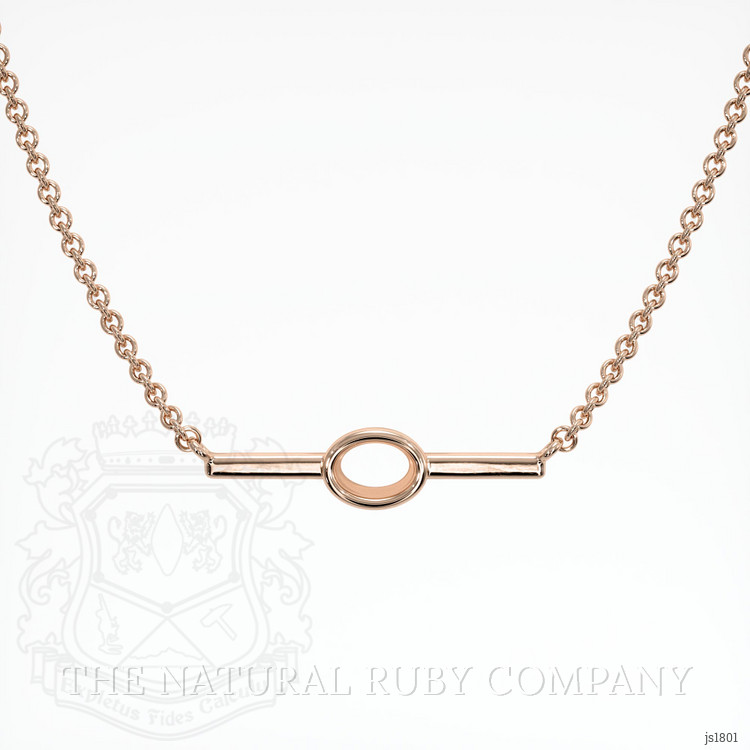 14K Rose Gold Vedic Necklace Setting